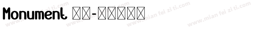Monument 字体字体转换